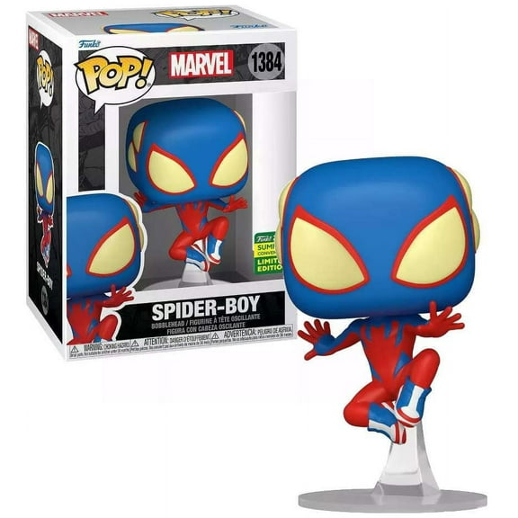 Funko Marvel Spider-Boy Pop! Bobblehead Vinyl Figure, Spider-Man Limited Edition Exclusive
