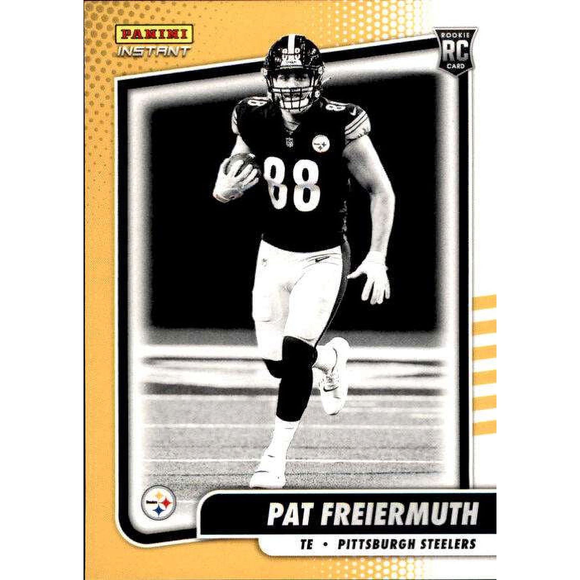 NFL 2021 Instant Football Black & White Rookies Pat Freiermuth Trading Card (1 of 2728) #BW17