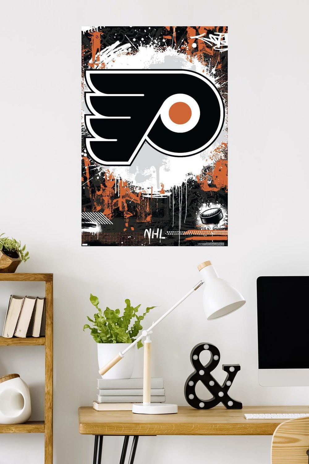 NHL Philadelphia Flyers - Maximalist Logo 23 Wall Poster, 22.375" x 34"