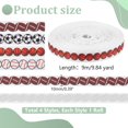 thumbnail image 2 of HAOAN 20Yards Blue Sky White Clouds Ribbon 1 Inch Wide Sky Clouds Polyester Ribbon 0.3mm Thick White and Blue Decorative Ribbon, 2 of 6