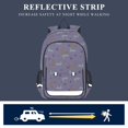 thumbnail image 5 of FORMRS Kids Backpack for School Unisex 17" Casual Bookbag Travel Daypack with Compartment Pockets, Purple Cartoon Rabbit Pattern, 5 of 7