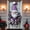 J, variant on Chanana Christmas Door Cover Decoration Merry Christmas Gnome Door Hanging Banner Backdrop Blue Hat Door Cover Photography Background Winter Xmas New Year Decor 71x35"