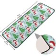 thumbnail image 4 of SKYSONIC 2'X6' Xmas Snowman Forest Runner Rug with Rubber Backing, Non Slip Entryway Rug Runner Washable Soft Area Rug Carpet for Hallway Bedroom Kitchen Decor, 4 of 6
