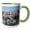 Green/White, variant on 3drose, Spain, Andalusia. Granada. View across a Spanish Town., 11oz Mug