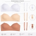 thumbnail image 2 of dELiA*s Girls Bras - 3 Pack Seamless Padded Bras for Teens with Removable Straps, 2 of 7
