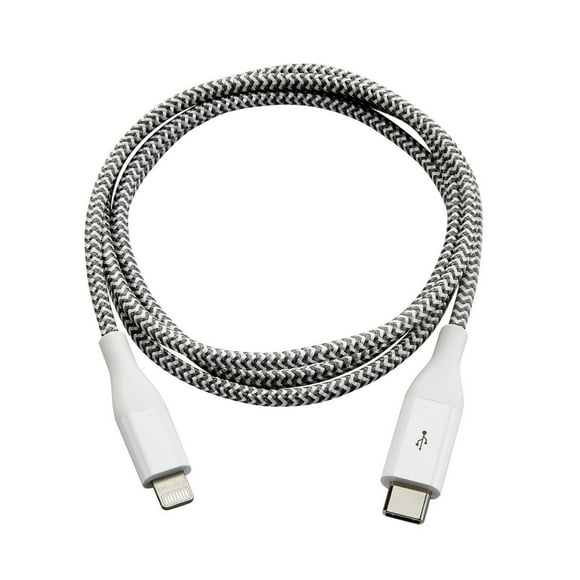 blackweb ™ 0.9 meter Lightning to USB-C Connector Charge & Sync Cable (White)