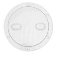 thumbnail image 1 of 6in Deck Plate Inspection Hatch Cover Round White NonSlip AntiAging AntiCorrosion UV Resistant, 1 of 5