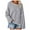 Grey, variant on SGMVNU Women's Casual Oversized Sweaters Loose Soft Knit Long Batwing Sleeve Pullover Sweater Outfit Sweatshirts Tops Khaki XL
