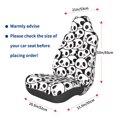 thumbnail image 3 of Wukai Cute Panda Face Full Set Car Seat Covers with Soft Padding Universal Auto Front Seats Protector and Cushion Mat, 3 of 5