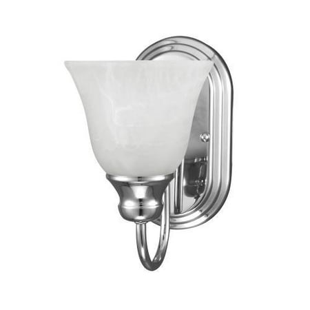 - Sea Gull Lighting 41939-05 Windgate - One Light Wall/Bath Bar, Chrome Finish with Alabaster Glass, Finish: Pwt, Nickle, B/S, Silver By Seagull From USA