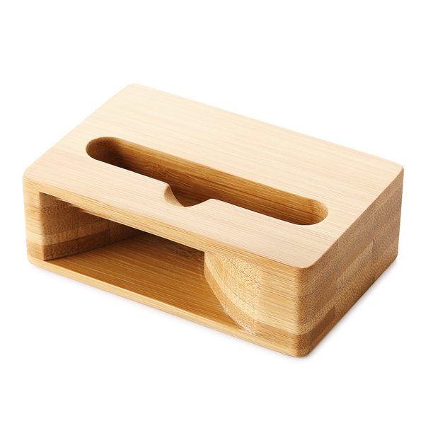 Base de madera para teléfono móvil, soporte amplificador, soporte perezoso de madera maciza, artefacto vibrato