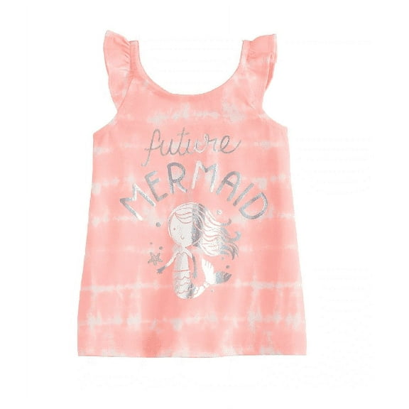 Toddler Girl Jumping Beans Ruffled "future mermaid" Tank Top, Size: 3T, Bright Pink