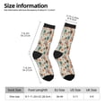 thumbnail image 4 of Goofa Squirrels and Trees Printed Men's Crew Socks, Soft Durable Breathable Moisture-Wicking with Odor Control Cotton socks, 4 of 9