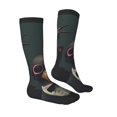 thumbnail image 3 of Picia Women Crew Soft Moisture-wicking Socks Stylish Avian Gathering Pattern Design Cotton Socks, One Size fit All, 3 of 9