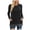 Black, variant on Sweatshirts for Women Round Neck Solid Color Long Sleeve Pullover Tops with Pocket