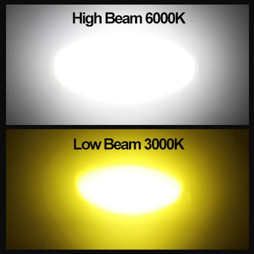 1 Uds CSP 10000Lm H4 LED Moto H6 BA20D P15D LED Moto motocicleta faro bombillas lente amarillo Hi Lo lámpara motocicleta faro lámpara Tan Jianjun unisex