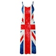 thumbnail image 5 of Wycnly Summer Dresses for Women Maxi Dress for Women 4th July Independece Day Spaghetti Strap Long Dress Girls Trendy US Flag Print V-Neck Sleeveless Maxi Dresses, 5 of 5