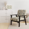 thumbnail image 2 of Designart "Minimalism Green Fern Flowers" Upholstered Bohemian & Eclectic Accent Chair and Botanical Arm Chair - Multiple Color & Pattern, 2 of 7