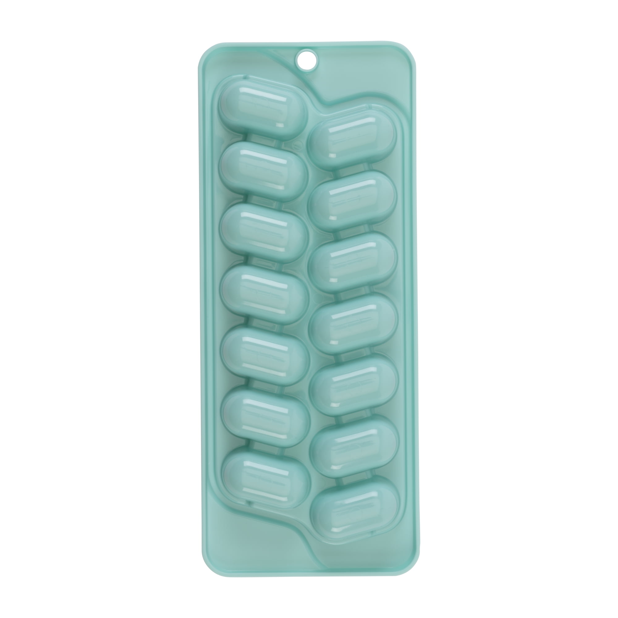 GoodCook PROfreshionals Pack of 2 Plastic Ice Cube Trays, Light Blue 