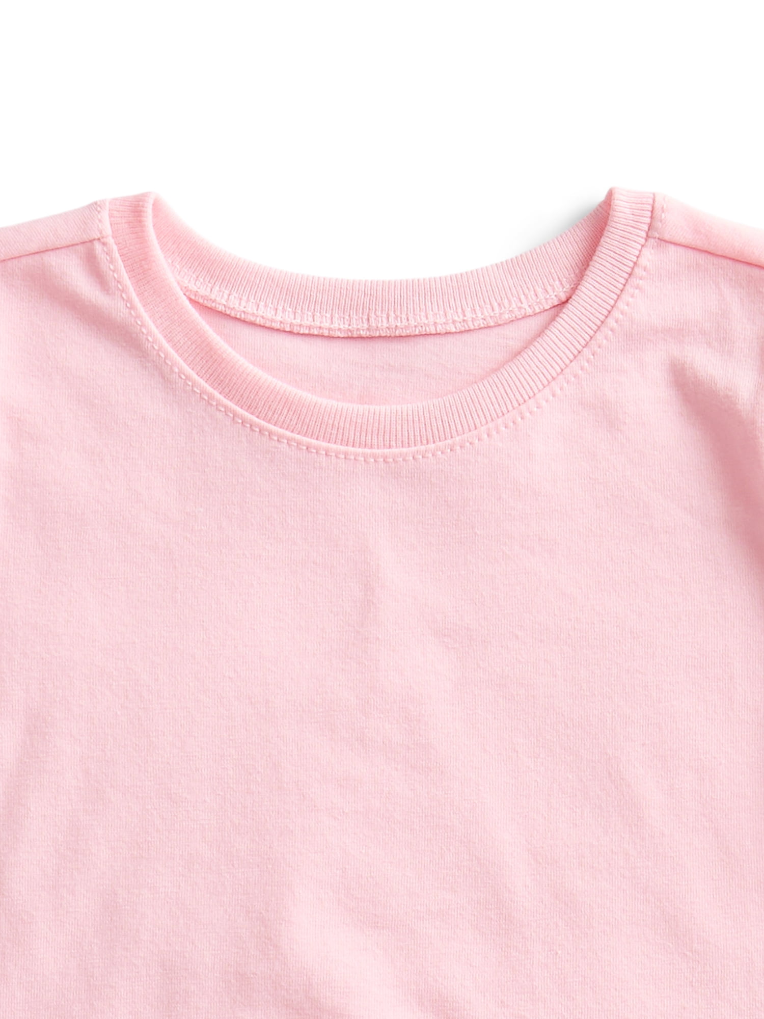 Wonder Nation Baby Girls Short Sleeve Tees, 3-Pack, Sizes 0-24 Months