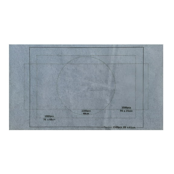 BESTSKY Practical Jigsaw Puzzle Mat Roll Up,Saver Pad 46” x 26” Portable Keeper Up to 1500 Pieces with Non-Slip Rubber Bottom & Smooth Top (Black)