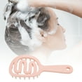thumbnail image 2 of Unique Bargains 1 Pc Long Handle Hollow Hair Shampoo Brush for Head Massage 7.09"x3.15"x0.87" Pink, 2 of 6