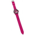 thumbnail image 4 of Women's Geneva PINK Platinum Silicone Rubber Jelly with CZ Crystal Rhinestones Face Bling Bezel, 4 of 6