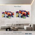 thumbnail image 4 of Elephant Stock Birthday Celebration Wall Art - Horizontal Multi Panel Canvas - Living Room Wall Decor - Floral And Botanical Multi Panel - Purple And Red Decor By Jeanette Vertentes - 75" x 48", 4 of 8