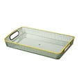 thumbnail image 2 of Sunjoy Tech Tray Serving Tray with Handles Tea Tray Diner Party Home Food Serving Tray Transparent Thickened Snack Fruit Coffee Tray, 2 of 8