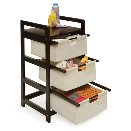 badger basket storage unit with three baskets