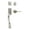 Satin Nickel, variant on Sure-Loc MA507-CD 15 Madison Sectional Single Cylinder Keyed Entry Handleset - Nickel