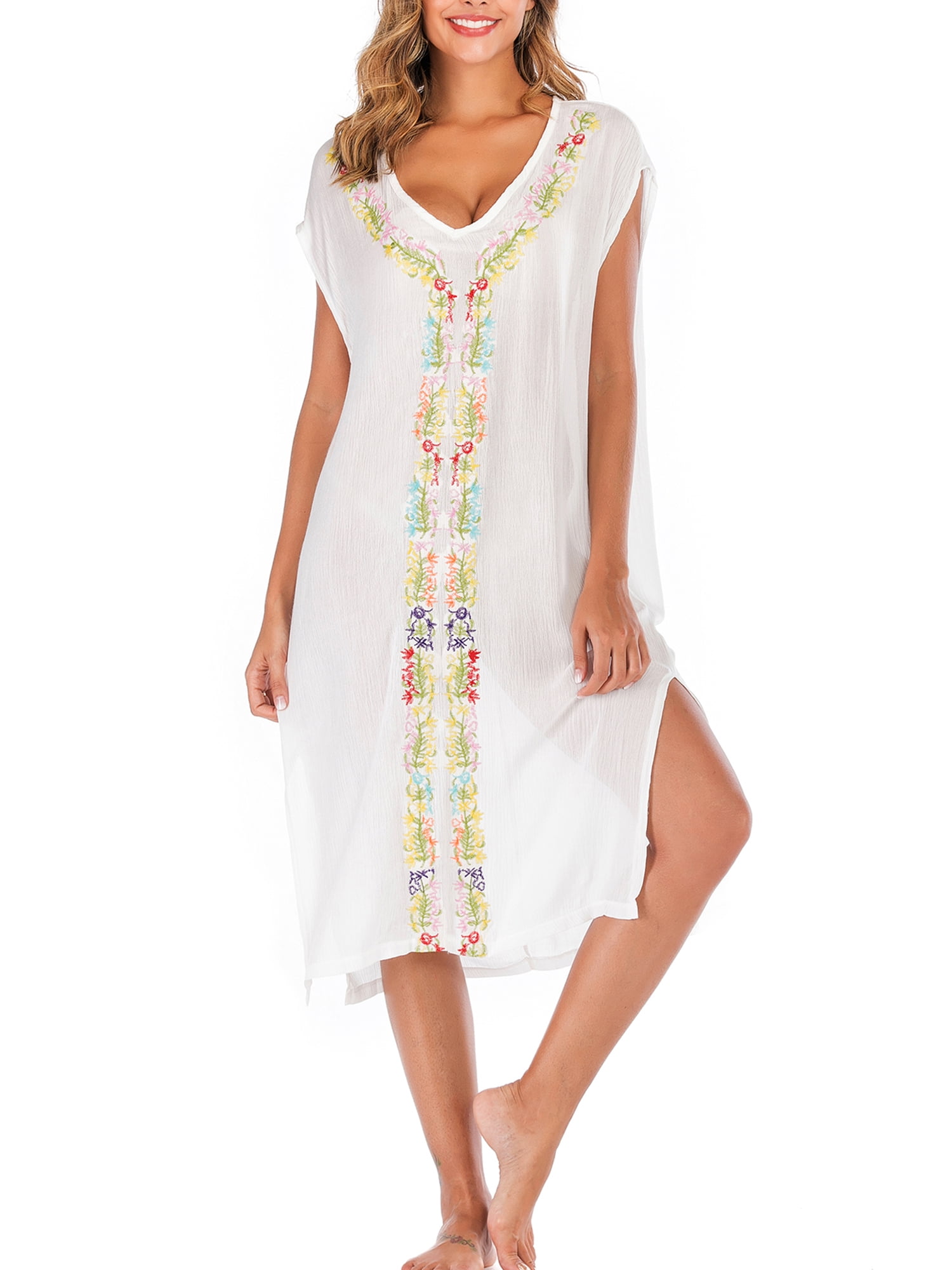 linen beach kaftan