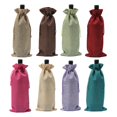 thumbnail image 2 of ENJOYW Rustic Linen Drawstring Wine Bottle Cover Packaging Bag Wedding Party Decor Wine Bottle Bag, 2 of 7
