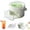 White Green, variant on Ice Cube Tray with Lid & Bin, 25 Cube Ice Maker with Handle, Double-Layer Ice-Making Box, Ice Trays for Freezer Ice Container, Ice Bucket Storage Box, Reusable Ice Mold for Whiskey, 6.89×6.89 in,A