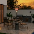 thumbnail image 4 of Pamapic 48,000 BTU Outdoor Propane Heater, Freestanding Patio Heaters with Wheels & Cover for Outdoor Backyard Garden Use, Black, 4 of 7