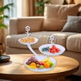 thumbnail image 5 of HOZVOMI Fruit Plates Coffee Table Household Transparent Candy Dessert Rack Party Wedding Snack Tray Tiers Dessert Stand, 5 of 6