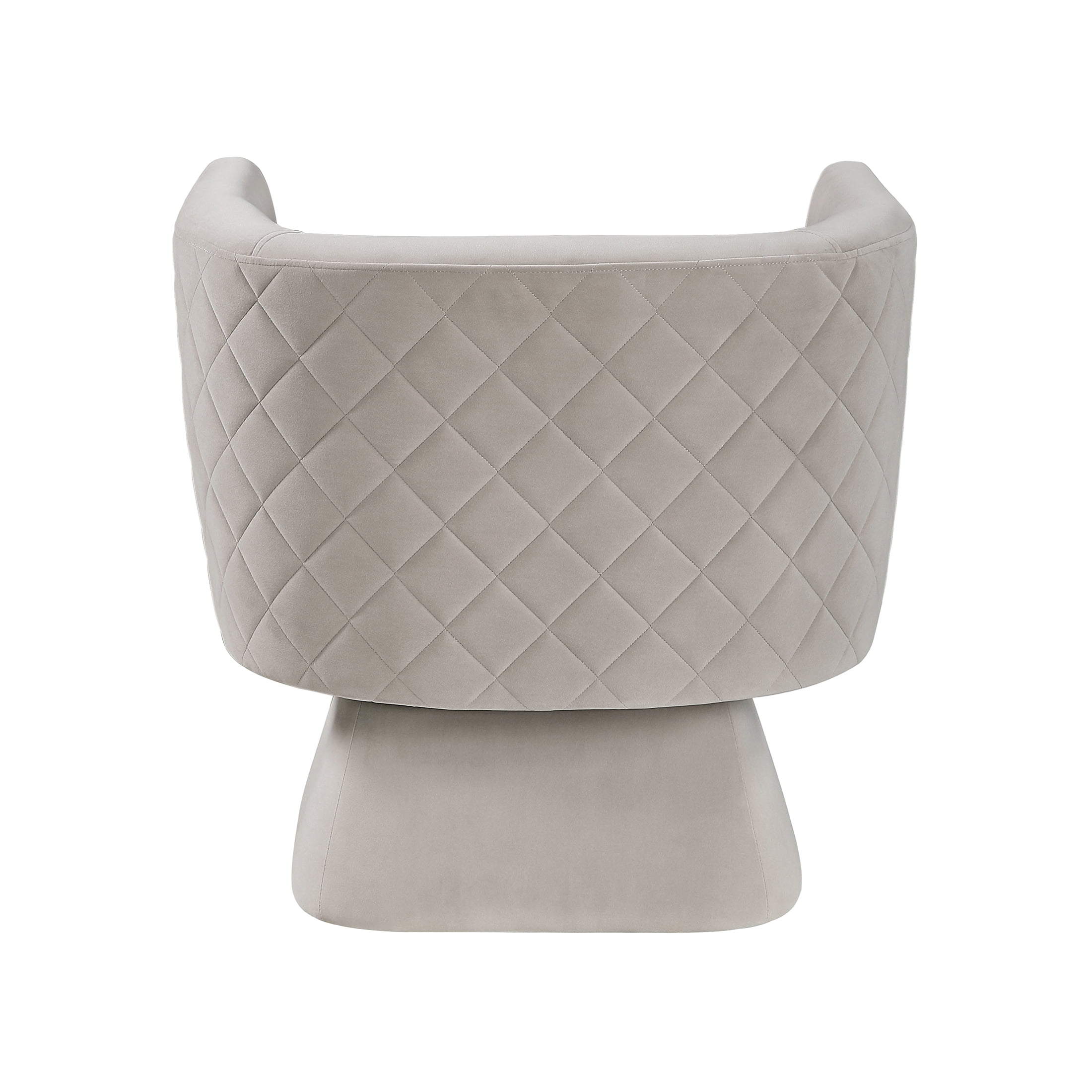 OakvillePark Valemont Velvet Swivel Barrel Chair, Taupe
