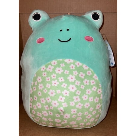 Squishmallow 12” Wendy Frog Floral Pattern Belly