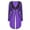 Purple, variant on TiaoBug Woman's Magician Costume Tailcoat Tuxedo Jacket Sequins Long Sleeve Coat Circus Blazer Red M