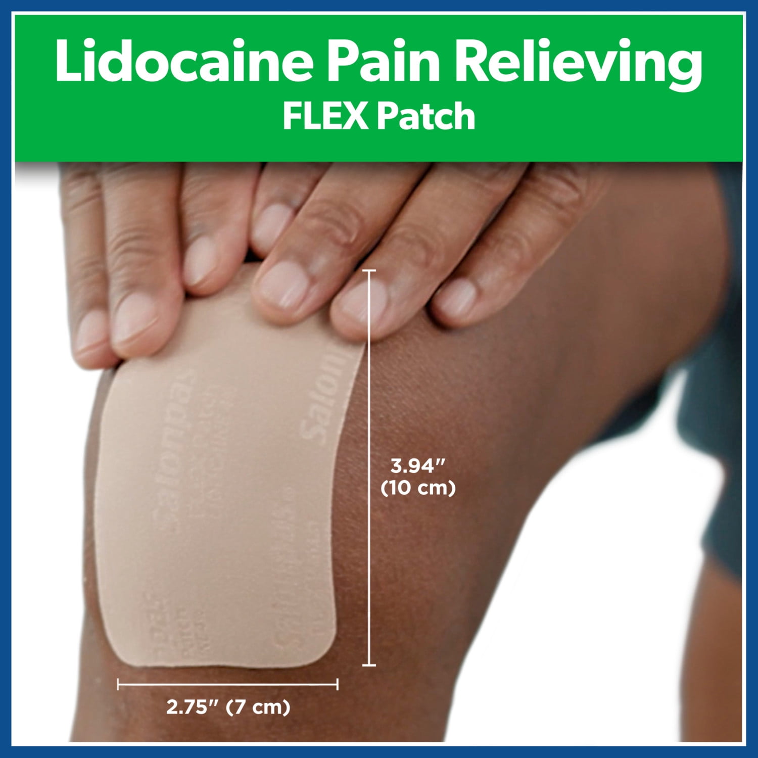 Salonpas Maximum Strength Flex Pain Relief Patch Lidocaine 8 Hour Thin Flexible 7 Count