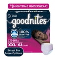 thumbnail image 3 of Goodnites Bedwetting Underwear for Girls, XL (95-120 lbs), 63 Ct (Select for More), 3 of 17