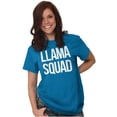 thumbnail image 3 of Llama Squad Save The Drama Alpaca BFF Women's Graphic T Shirt Tees Brisco Brands 2X, 3 of 6