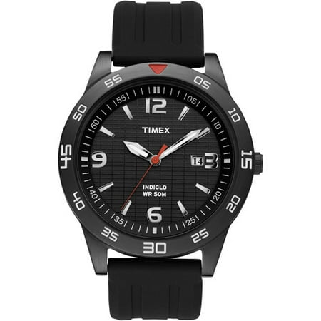 Timex Men's T2N694 Fairlawn Avenue Black Watch, Resin Strap