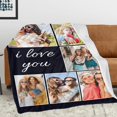 thumbnail image 3 of Custom Blanket with Picture, Personalized Fathers Day Dad Gifts from Daughter, Customized Blanket for Dad, Custom Throw Blankets with Photos, Customized Birthday Giftsn Blankets, 3 of 5