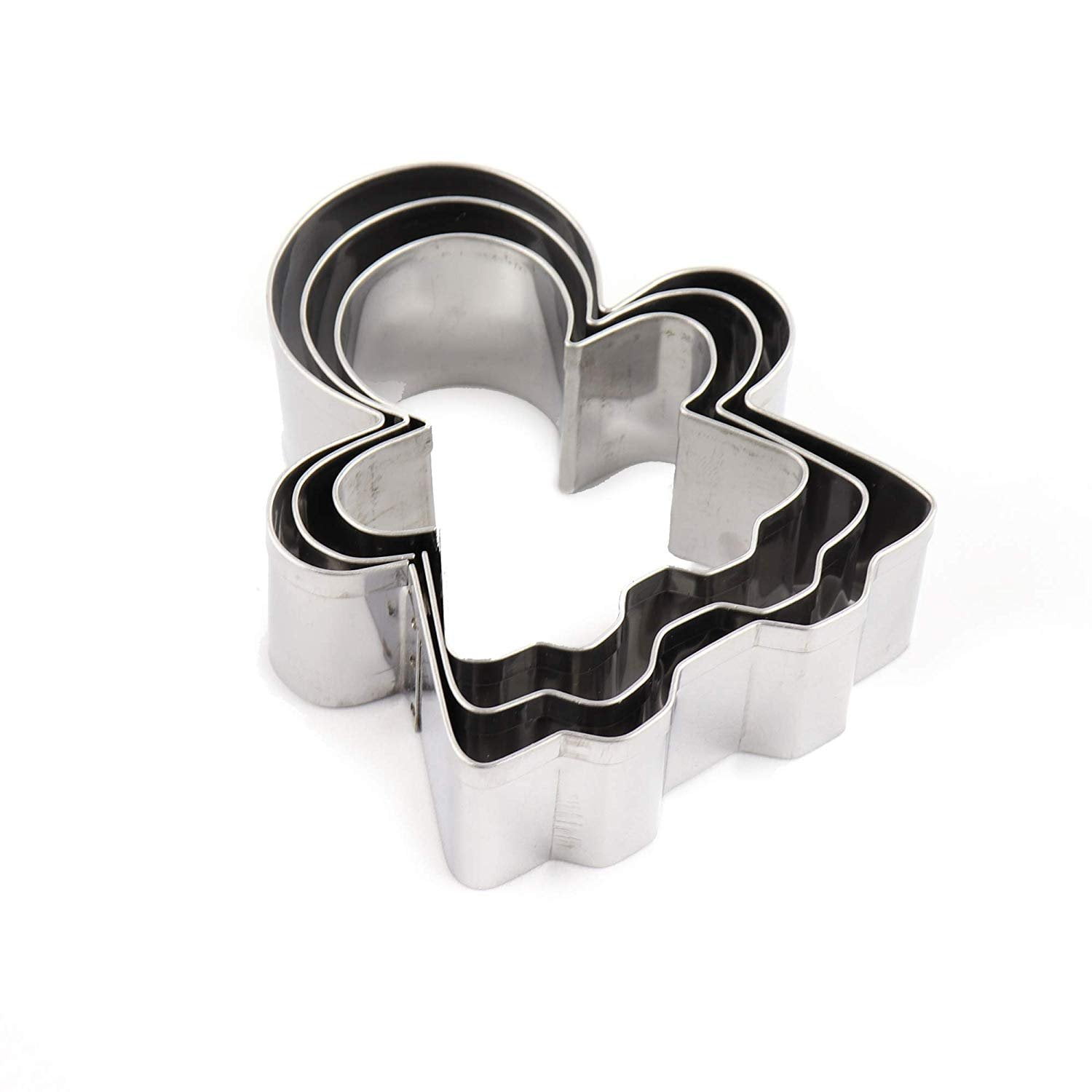 O'Creme Stainless Steel Gingerbread Girl Cookie Cutters 2 Inch, 21/2