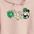 thumbnail image 3 of Disney - Mickey St Patricks Icons - Juniors Cropped Pullover Hoodie, 3 of 5