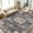 Black, variant on RUUGME Washable 3X8 Runner Rugs - Large Boho Rugs for Living Room Stain Resistant Carpet Vintage Tribal Rugs for Bedroom Kitchen Bathroom Non Slip Backing Home Decor Floor Decoration Mat 3X8 Brick