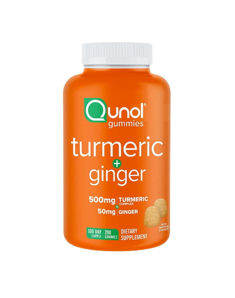 Qunol Turmeric Plus Ginger, 200 Gummies