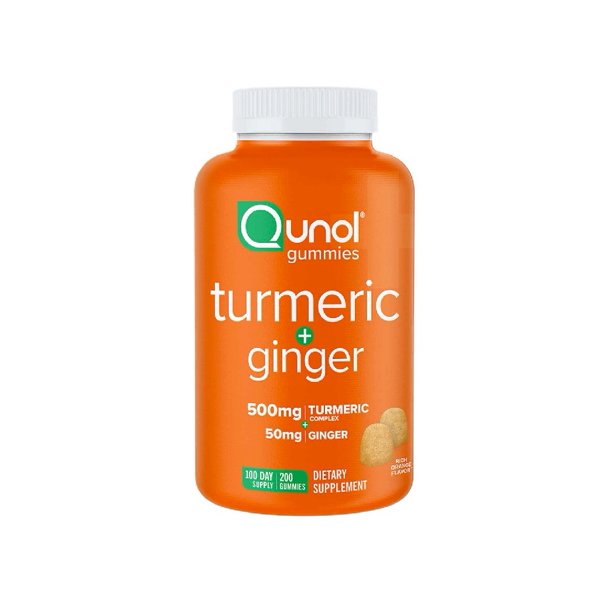 Qunol Turmeric Plus Ginger, 200 Gummies