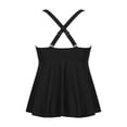 thumbnail image 6 of WEIGFI Women'S Tankini Sets 2 Piece Bathing Suit Swim Dress Top With Trunks Cheeky Swimwear Solid Color Spaghetti Strap V-Neck Elegant Summer Pool Trendy Vacation Beachwear,Black,L, 6 of 6